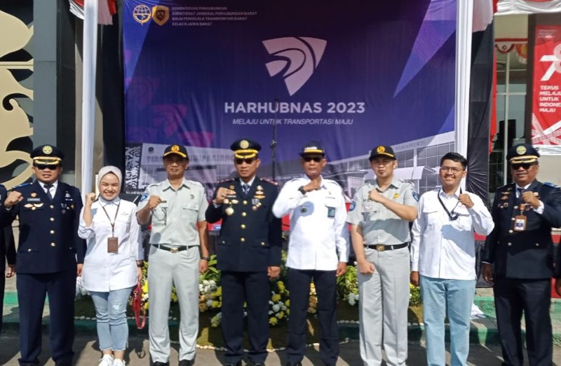 Jasa Raharja Jawa Barat Hadiri Upacara Hari Perhubungan Nasional di Terminal Leuwipanjang Bandung