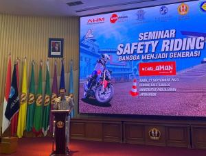 PT Jasa Raharja Jawa Barat Bekerjasama dengan PT Daya Adicipta Motora Giat Seminar Safety Riding di Universitas Padjajaran