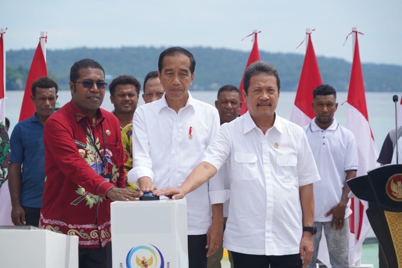 Resmikan Kampung Nelayan Modern Di Biak Jokowi Minta Pendampingan Berkesinambungan