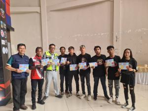 Jasa Raharja Tasikmalaya Sosialisasi Pemutihan Pajak Dalam Giat Anniversary Club Otomotif di Kabupaten Garut