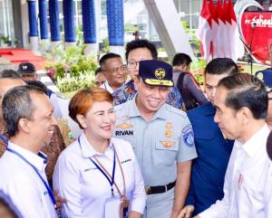 Direktur Utama Jasa Raharja Hadiri Peresmian Terminal Tipe A Pakupatan oleh Presiden Jokowi