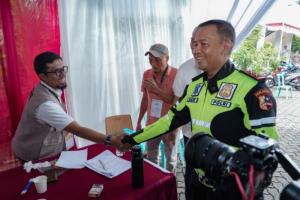 Korlantas Siagakan Personel Patroli Kewilayahan saat Pencoblosan di Jakarta