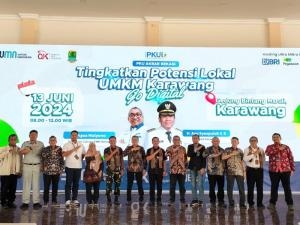 Jasa Raharja Karawang Hadiri Kegiatan PKU Akbar PNM Cabang Bekasi-Karawang
