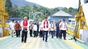 Dirjen Hubdat Tinjau Langsung Sarana dan Prasarana Pelabuhan Penyeberangan di Danau Toba