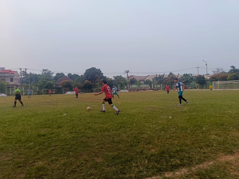 Pengamanan Turnamen Sepak Bola Piala LPM Sumur Batu Tahun 2024