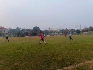 Pengamanan Turnamen Sepak Bola Piala LPM Sumur Batu Tahun 2024