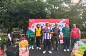Polsek Bantargebang Meriahkan HUT ke-79 RI dengan Olahraga Bersama