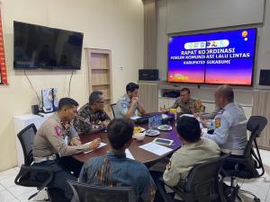 PT Jasa Raharja Sukabumi Evaluasi Rapat FKLLAJ di Wilayah Kabupaten Sukabumi