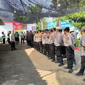 Polrestro Bekasi Kota dan Polsek Jajaran Pengamanan Kampanye Terbatas Paslon Gubernur Jabar Nomor Urut 2
