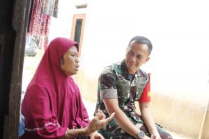 Haru Bahagia Hesni, Penerima Manfaat Rutilahu TMMD 122 Saat Dikunjungi Dandim 0507/Bekasi