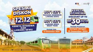 KAI Wisata Hadirkan Promo Spesial untuk Kereta Istimewa dan Lawang Sewu, Buruan Serbu di 12.12 Ini!