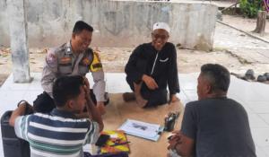 Bhabinkamtibmas Pulau Lancang Sambangi Tokoh Agama, Wujudkan Ramadhan yang Sejuk dan Kondusif