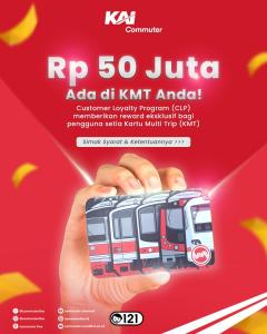 KAI Commuter Hadirkan Customer Loyalty Program Untuk Pengguna KMT Selama Tahun 2025, Disiapkan Hadiah Senilai Rp50 Juta
