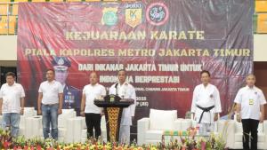 Kejuaraan Karate INKANAS Piala Kapolres Metro Jakarta Timur 2025 Resmi Dibuka, Ratusan Atlet Unjuk Gigi di GOR PKP