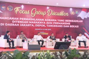 Polda Metro Jaya Gelar FGD Bahas Konflik Agraria dan Premanisme di Jabodetabek