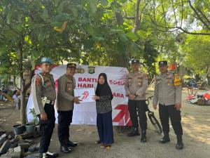 Polsek Kepulauan Seribu Selatan Gelar Bakti Religi dan Baksos di Pulau Tidung, Sambut HUT Ke-79 Bhayangkara