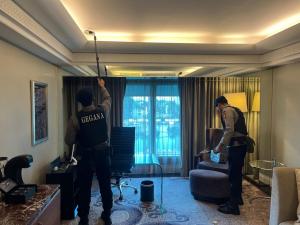 Brimob Polda Metro Jaya Sterilkan Hotel Kempinski dan Amankan Lokasi Kunjungan Delegasi Turkish Gendarmerie