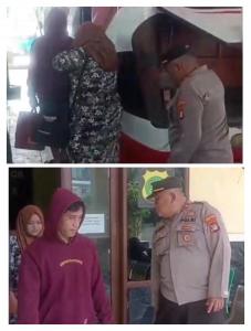 Kapolsubsektor Muara Angke Bantu Pasutri Terlantar Pulang ke Kampung Halaman