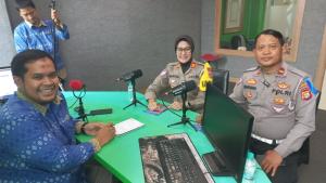Polres Pelabuhan Tanjung Priok Sosialisasikan Ops Patuh Jaya 2025 Lewat Siaran Radio