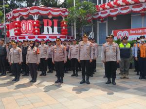 Lagu Indonesia Raya Bergema di Bundaran HI Sambut HUT ke-80 RI