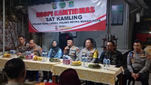 Polres Metro Bekasi Kota Gelar Ngopi Kamtibmas Bareng Warga Rawa Semut Bekasi Timur