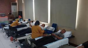 Hari Jadi Ke-74 Humas Polres Pelabuhan Tanjung Priok Gelar Donor Darah