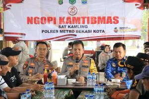 Polres Metro Bekasi Kota Serap Aspirasi Warga Lewat Ngopi Kamtibmas di Harapan Baru