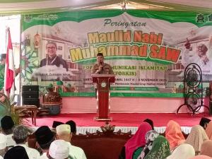 Kapolsek Bekasi Barat Hadiri Peringatan Maulid Nabi Muhammad SAW di Kotabaru, Berikan Tali Asih kepada Anak Yatim