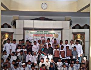 Polsek Medan Satria Laksanakan Pengamanan Khitanan Massal di Masjid Jami Nurul Firdaus